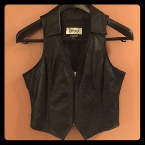 Genuine leather vest